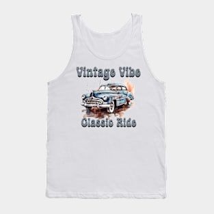 retro car Vintage vibe classic ride Tank Top